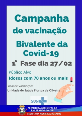CAMPANHA VACINAÇÃO BIVALENTE COVID 19