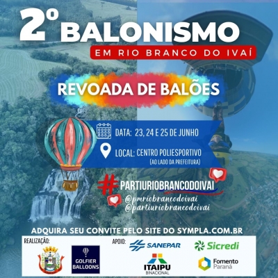 2º. BALONISMO EM RIO BRANCO DO IVAÍ - REVOADA DE BALÕES