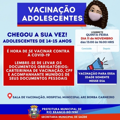 Vacinação Adolescentes